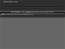 Tablet Screenshot of dialogolibre.com